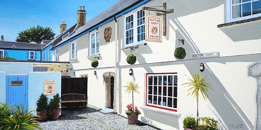 Docton Court Gallery Appledore coastal painting by North Devon artist Mark Woollacott