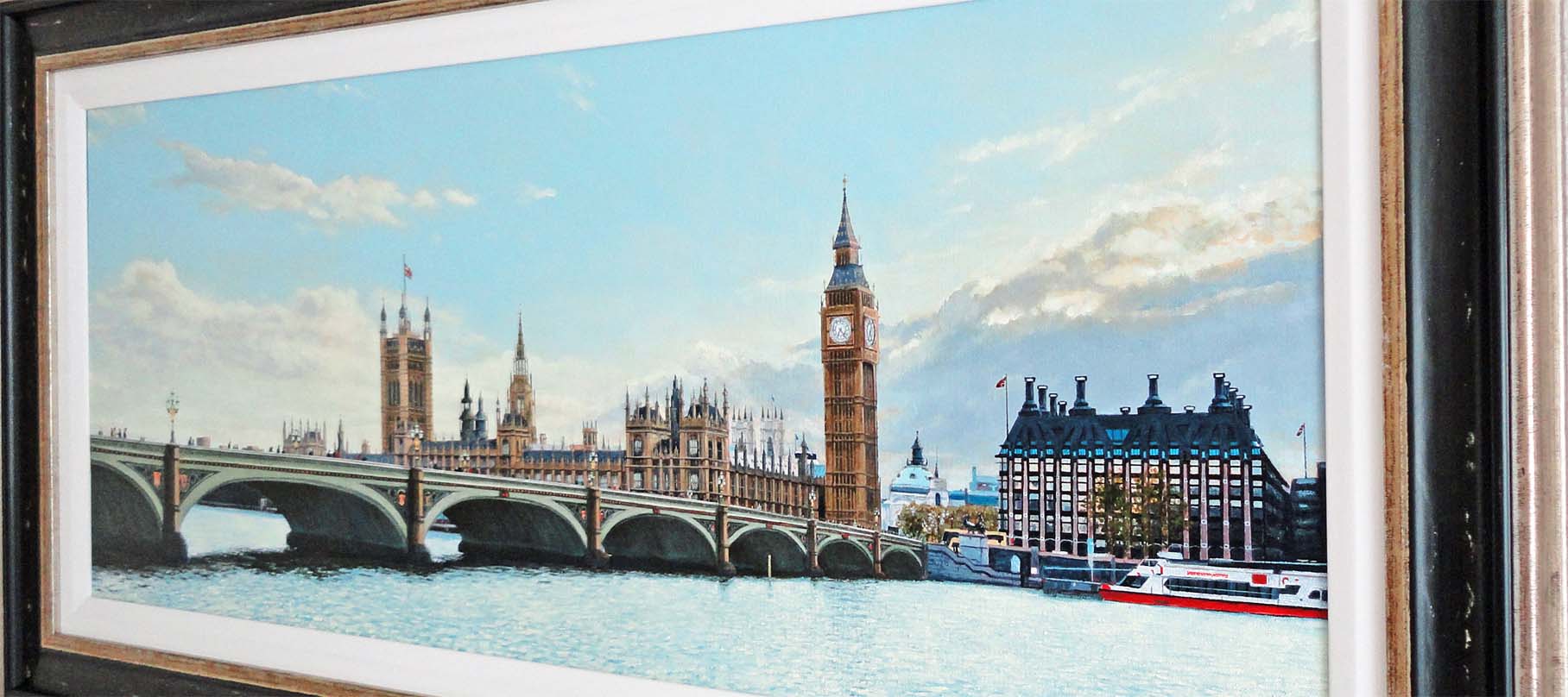 image of The Houses of Parliament Westminster London representing patriotic British art