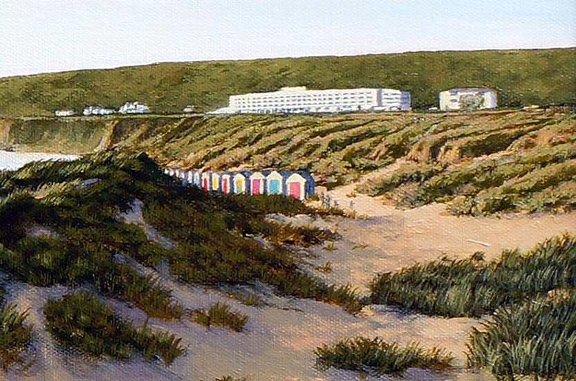 Saunton Beach coastal painting high-end coastal art for sale